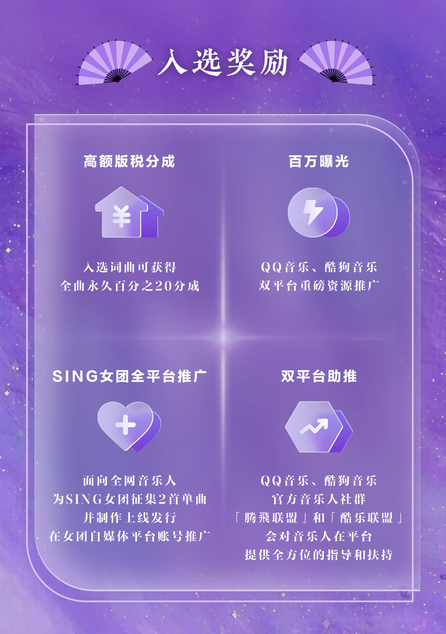 玻璃拟态卡片与四象限奖励布局