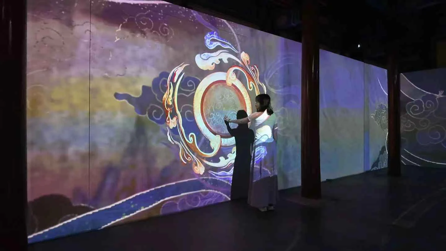 空间模拟所对应的北京真实展览现场