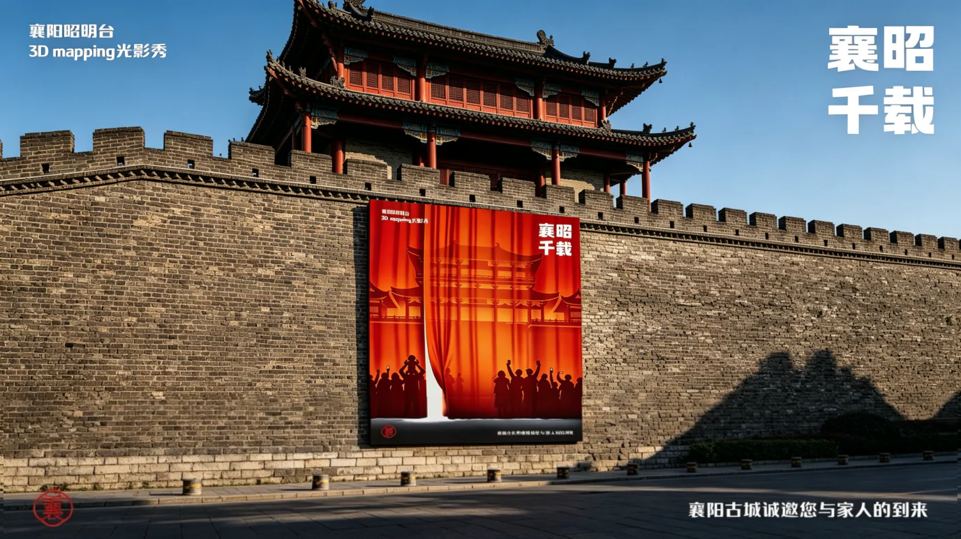 襄阳古城与昭明台项目背景视觉